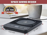 Electric Coffee Mug Warmer with Timer & 6 Temp Settings V1263-JX-4815