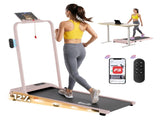 Everfit 3 in 1 Walking Pad Treadmill 12% Incline Under Desk Treadmills for Home Gym With 38cm Wide TMILL-380H-2INC-PK