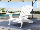 Gardeon Adirondack Outdoor Chairs Wooden Foldable Beach Chair Patio Furniture White FF-BEACH-NTLCHAIR-WH