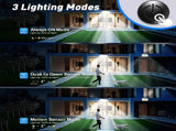 6 Pack Black Solar Motion Sensor Lights Outdoor Security Lamp 2000LM IP65 V178-59205