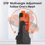 Black and green Portable Outdoor Camping Fan with LED Light - Rechargeable USB Tent Fan for V888-ELOSUNG40353