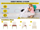 Stretch Spandex Folding Chair Covers, Universal Fitted Chair Cover, Removable Washable Protective V952-ZYT100PCSXYSQB001V0
