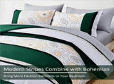 Emerald Verde Paisley Luxe Quilt / Doona / Duvet Cover set V745-AQ081933K3