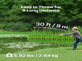 24 in Aquatic Weed Rake, 8.7 in Double Sided Lake Weed Rake, Pond Weeds Cutter with 30ft Rope, Tie V952-SCPSSKPX30FTNC6UBV0