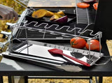 Stainless steel chicken leg and wing rack three-piece set Foldable standing grill baking tray V1105-YASK-003