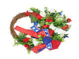 4th of July Patriotic Wreath Independence Day Wreath Decorations for Front Door Fireplace V1294-YM0715-3115220063011