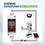 32A DC500V Breaker Box PV Disconnect Switch with IP65 Waterproof Box V1192-AZ-W-28555