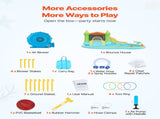 Inflatable Bounce House, 3.82 x 3.98 x 1.97 m Inflatable Bounce House Water Slide, Bouncer Castle V952-CQCBKWSLXSCXQDNIX001V3