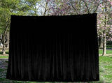 Large Thick Velvet Blockout Curtains 580x 270cm PINCH PLEAT 2 panelHooks Black V702-CNB9-1LG