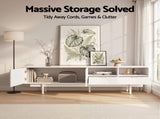 Artiss TV Unit Entertainment Unit Storage Cabinet Drawer 200cm White FUR-AG-TV01-WH-AB