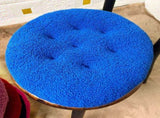 Round Chair Cushions, Plush Seat Pad Dining Room Chair, Floor Pillow Winter Warmth, Covering V1369-AZ3-W-21592