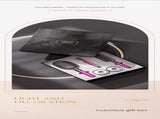 Pink 3-Piece Gift Box Set Premium ABS Hair Care Gift Set with Cushion Paddle Brush, Detangling Comb, V888-ELOSUNG50825