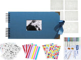 80 Pages Photo Album 160 Photos, DIY Scrapbook with PU Leather Cover, Replaceable Inner Pages V1237-ZY-917-023
