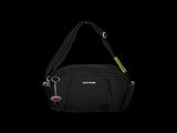 FIB Mens Tablet Crossover Bag Shoulder Strap Travel Wallet - Black V563-A734NBLACK
