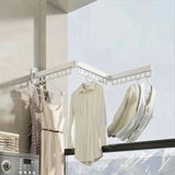 CARLA HOME 3-Fold Wall Mounted Clothes Drying Rack, Laundry Space Saver, White V178-36544
