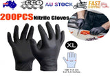 6g Flexible Disposable Nitrile Gloves For Mechanic Work Food Prepa 200pcs XL V201-W13272343