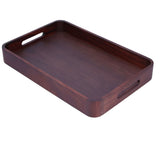 Walnut Rectangular Tray Wooden Dinner Plate Fruit Tray Household Tea Cup Holder for HomeSmall V1294-YM0721-3118210081011