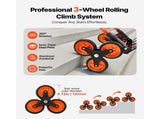 Stair Climbing Cart, 54 kg Stair-Climbing Capacity, Portable Folding Trolley Cart with Telescoping V952-QXTCSPLCHJG23BKCT001V0