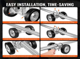 Sliding Gate Kit, 6 Rolling Gate Hardware Kit, Universal Adjustable Sliding Gate Rollers Track V952-HLHMJLJ6INCHO9AC8V0