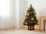 Christabelle 1.2m 4ft Deluxe Mountain Pine Potted Christmas Tree Pre Lit Multi Function LED Art 112_SENDMP4P