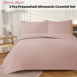 Jane Barrington Morris Blush Ultrasonic Embossed Lightly Quilted Reversible Coverlet Set King V442-IDC-COVERLETS-MORRIS-BLUSH-KI