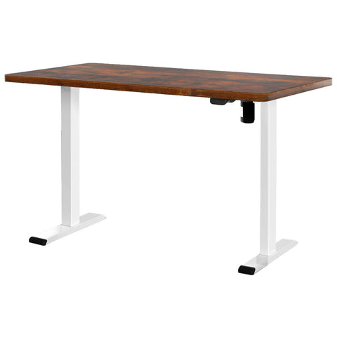 Artiss Standing Desk Motorised Sit Stand Desks Rustic Brown 140CM HASD-114G-WHDF-RBDB-140