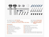8FT Sliding Barn Door Hardware Kit, 330 LBS Weight Capacity, Compatible with 42 to 48 Inches Width & V952-HDSMDGDGDM2D9X4QD001V0