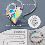 Infinity Love Heart Necklace, Birthstone Necklace for Women, Jewelry for Women with Healing V1164-325779