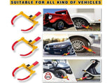 Universal Wheel Lock Heavy Duty Security Trailer Wheel Lock Tires Anti Theft for Car SUV Boat V1369-AZ3-W-22396