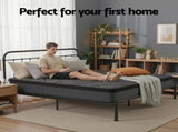 Giselle Bedding Double Mattress 25cm Pocket Spring Latex Euro Top Medium Firm Bed MATTRESS-D-NOIR-25-D