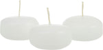 100 Pack of 4 Hour White Floating Candles - 4cm diameter - wedding party decoration V382-100WHITEFLOAT4CM