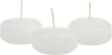 100 Pack of 4 Hour White Floating Candles - 4cm diameter - wedding party decoration V382-100WHITEFLOAT4CM