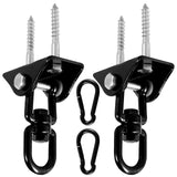Swing Hangers 2 Pack Heavy Duty 1000 lb Capacity Stainless Steel 360 Swivel Hooks for Playground and V1189-LC-RY-00223