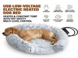 USB-Powered Heated Round Pet Bed with Removable Washable Cover, 5-Level Temperature and Timer V1341-ZY-8PMUF5FA-MULTICOLOR-70CM