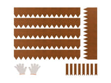 Steel Landscape Edging, 6 Packs 40 x 8 in Weather-Resistant & Pre-Rust Metal Landscape Edging, V952-NHGJSPZ6PCS46POJUV0