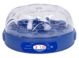 Egg Incubator 6 Eggs 15W Blue with Automatic Turner Egg Candler Display Temperature Control Poultry V1294-YM0901-3111230303811