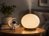 Moonlight Dreams Moon Lamp Humidifier Night Light USB Aroma Diffuser with Astronaut Figurine 7-Color V888-ELOSUNG54565