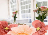 Multi-Colorative Paper Flowers, 20 Pieces for Weddings, Festivals, Partyations and Home V1369-AZ3-W-19259