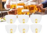 6Pcs Heat Resistant Glass Cup Tea Cup with Handle Tea Set Accessories for Home Tea House V1294-YM0721-3118210049411
