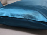 A pair of solid-color silk-like pillowcase pillowcase and envelope pillow V1192-DRO-0003