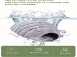 Grey Cat Bed Cave - Cozy Indoor Pet Bed for Cats and Kittens - Soft Comfortable Sleeping V1258-DP02-BOL-494