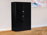 Two-Door Shelf Office Gym Filing Storage Locker Cabinet Safe V63-799127