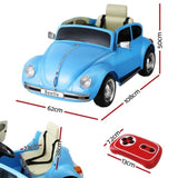 Kids Ride On Car Licensed Volkswagen Beetle Electric Toys Horn Remote 6V Blue RCAR-LS-VOLK-BEETLE-BU