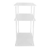 3 Tier Small Acrylic Side Table Clear Small Nightstand Bedside Table for Home Living Room Bedroom V1294-YM0901-3116240026911