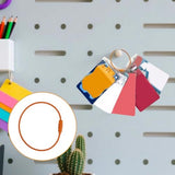 Card holder ring for Yoto card set, 3 keychain loops and 10 hanging tabs Removable card holder V1189-WXFBOL-10-1