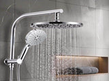 Cefito High-Pressure Shower Heads with Anti-burst 1.5m Hose & 304 S.S Rail, Ideal for Bathroom SHOWER-B2-RO-10-SI