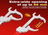 13 Inches Adjustable Wrench with ABS and Aluminum Alloy for Home Bathrooms Kitchen Toilets Garages V1366-AZ2-W-15018