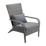 Coastal Weave Reclining Armchair with Bonus Cushion Covers V264-OTF-569S-LGR-NA-1