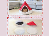 Cat Tent Cave Bed Christmas Tree Cat House Bed Comfortable Triangle Cat Bed Pet Tent House V1294-YM0717-10024924