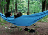 Hanging Chair Bed Dual Use Portable Hammock Swing for Camping Courtyard Corridor OutdoorBlue V1294-YM0901-3116200020311